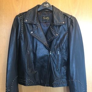 Scully leather motorcycle style jacket